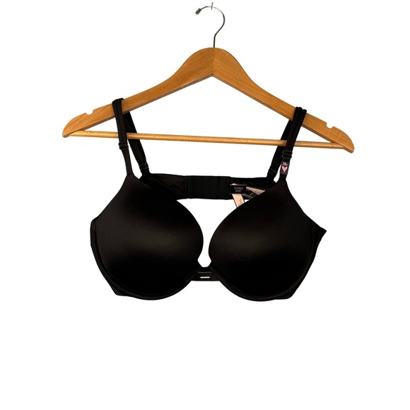 Victorias Secret Very Sexy Push Up Bra Black 38C Rhinestone Accent NEW - Picture 4 of 7